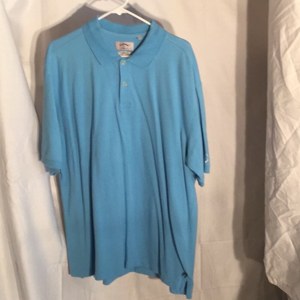 Callaway xl light blue pique polo shirt worn once